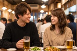 0049-サシ飲みデート 付き合う前 大学生 [4060]