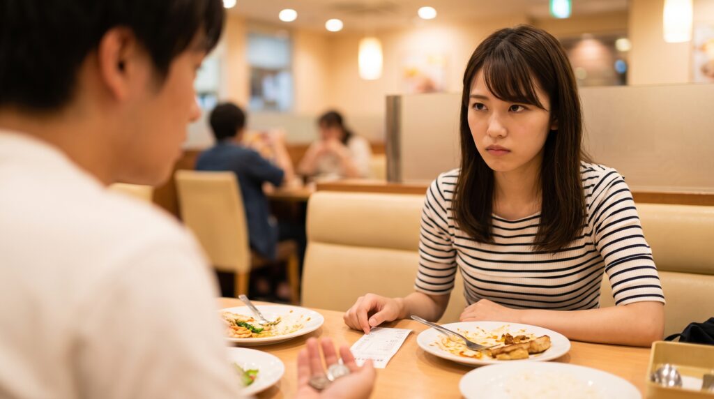 「デート代の割り勘はありえない」と感じさせるNG行動